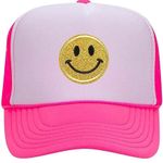 Preppy Smiley Hat Pink Photo 1