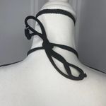 Hobie  Padded Halter Beaded Watercolor Tie Back Bikini Swim Top XL Black Pink Photo 8