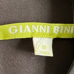 Gianni Bini  | Black Satin Faux Wrap Long Sleeve Cocktail Dress | Women's size 0 Photo 4