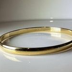 Monet Gold Tone Bangle Bracelet Photo 0