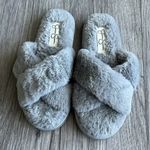 Jessica Simpson  Gray Fuzzy Slipper Sandals Size‎ 6/7 Photo 1