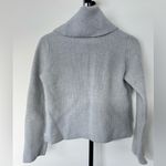 H by Halston  Extra Merino Fine Wool Light Gray Cowl Neck Cropped Sweater Size M Photo 1