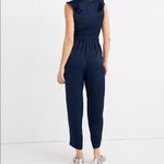 Madewell NWT Satin Ruffle Neck Jumpsuit Photo 1