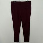 Seven7 Burgundy High Rise Ponte Skinny Pants Women’s Size 12 Stretch Photo 3