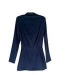 LIONESS  Mirror Image Mini dress Satin Blue Size XS Retro boho chic party event Photo 3