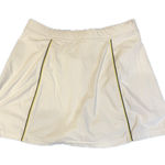 FILA Tennis Skirt Pleated Athletic Skort White Yellow Black Trim Women's Size S Photo 0