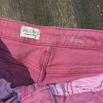Pilcro  Yaya Mid-Rise Crop Flare‎ Bubble Gum Pink Jeans Size 33 EUC Denim Stretch Photo 2