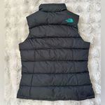 The North Face goose down black teal blue puffer vest size Small Photo 1