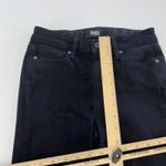 Paige Jeans Womens 25 Black Jacqueline Straight Raw Hem Denim Mid Rise Cotton Photo 7