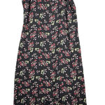 Fashion Bug Dress Womens 14 Black Pink Floral Flowers Cottagecore Vintage Y2K Photo 0