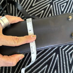 Talbots  woven leather italian made shoulder bag in chocolate brown and espresso Photo 7