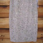 Mac Duggal 10741 Womens Embellished High Neck Midi Dress Vintage Lilac Photo 11