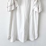 See By Chloe  Ruffled Tunic Shirt Dress in White Photo 4