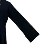 H&M  Black Ribbed Knit Long Sleeve Sweater Top Women's XS Photo 2