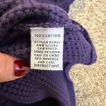 Habitat Purple Textured Funnel Neck Tunic Top Long Sleeve Women's L Lagenlook Photo 9