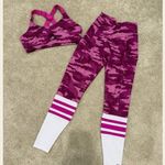 Bombshell sportswear Pink Camo Sports Bra and Leggings Set- cross listed on Mercari! Photo 0