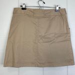 White Stag  Stretch Beige Tan Mini Skirt Skort Front Pockets Size 12 Photo 3