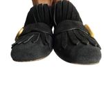 Gucci GG Marmont Fringe Block Heel Pumps Black Suede 39 Photo 2
