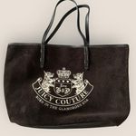 Juicy Couture | Vintage Suede Tote Bag | Black/Brown with Gold Interior Photo 0