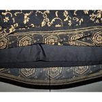 Sag Harbor Petite M 90's Black Gold Floral Print Maxi Skirt Lined Career Church Photo 7