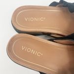 Vionic Womens Azalea Suede Ruffle Criss Cross Slide Sandals Size 8.5 Black Photo 4