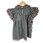 Ulla Johnson Arabel Flutter Sleeves Casual Top Size US 6 Eclipse Photo 1