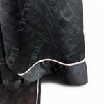 Victoria's Secret Victoria Secret black satin pajama set with cuffs pink piping size XXL Photo 3