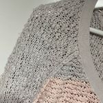 Free People Rugby Songbird Stripe Pullover SweaterSmall Pale Pink Pale Gray Photo 9