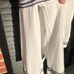 Rachel Zoe  White with Blue Embroidery Cotton Nightgown S Photo 7