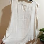 Apt. 9  Off white Rhinestone Bling Chest Dressy Tank Photo 3