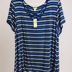 Westport  Navy and White Crisscross Top Photo 0