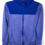 Adidas 2— Women's Heathered Climawarm Full Zip Hoodie Blue Size Medium Photo 0