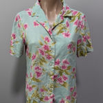 Tommy Bahama  Floral Tropical Hibiscus Button Down Shirt Silk Small Hawaiian Photo 0