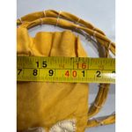 One Season Silk Embroidered Cami Top Ruffle Straps Yellow Size M Size M Photo 6