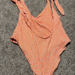 Eberjay Eberjey Betty Noelle Tie Shoulders Swimsuit sz S Gingham  $169 Photo 7