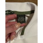 Eddie Bauer ‎ Shirt Women’s Large White Polo Short Sleeve Pima Cotton Preppy Golf Photo 3