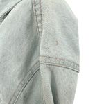 ZARA Denim Short Mini Dress Light Wash Blue Long Sleeves Coverall Size Large Photo 6