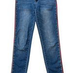 Vervet  Red Stripe Ankle Skinny Jeans Photo 0
