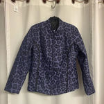 Chico’s Reversible nylon/poly jacket no tags size medium purple & black Photo 1