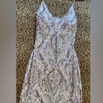 Windsor Damask Sequin Deep V Mini Dress Photo 2