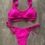 Hot pink cut out heart bikini set M NEW Size M Photo 0