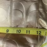 Coach gold zip top shoulder bag 12” x 9” x 4” Photo 13