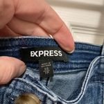 EXPRESS Button Front Sleeveless Sheath Denim Mini Dress Photo 4