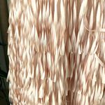 Aidan Mattox V-neck Sleeveless Crepe Fringe Skirt Mini Dress in Blush Pink Photo 4
