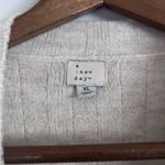 A New Day Neutral White Cream Fuzzy Soft Elegant Knit Sweater Dress Photo 6