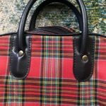 Vintage red plaid zipper carrying case bag Photo 12