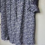 Suzanne Betro Boho Tyle Navy and White Floral Patterned Dress Size XL Photo 2