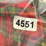 Adore Me  34DD Plaid‎ Print Bra Black Lace Trim Lingerie Red Green Photo 5