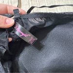 Dreamgirl  Black Pleather and Embroidered Mesh Bodysuit Photo 3