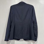 J.Crew Women's Navy Blue Pinstripe Wool Blazer Suit Jacket Size 10 Photo 5